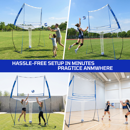 Haokelball 11x 8 ft Volleyball Training Equipment Practice Net Station for Backyard Indoor Outdoor